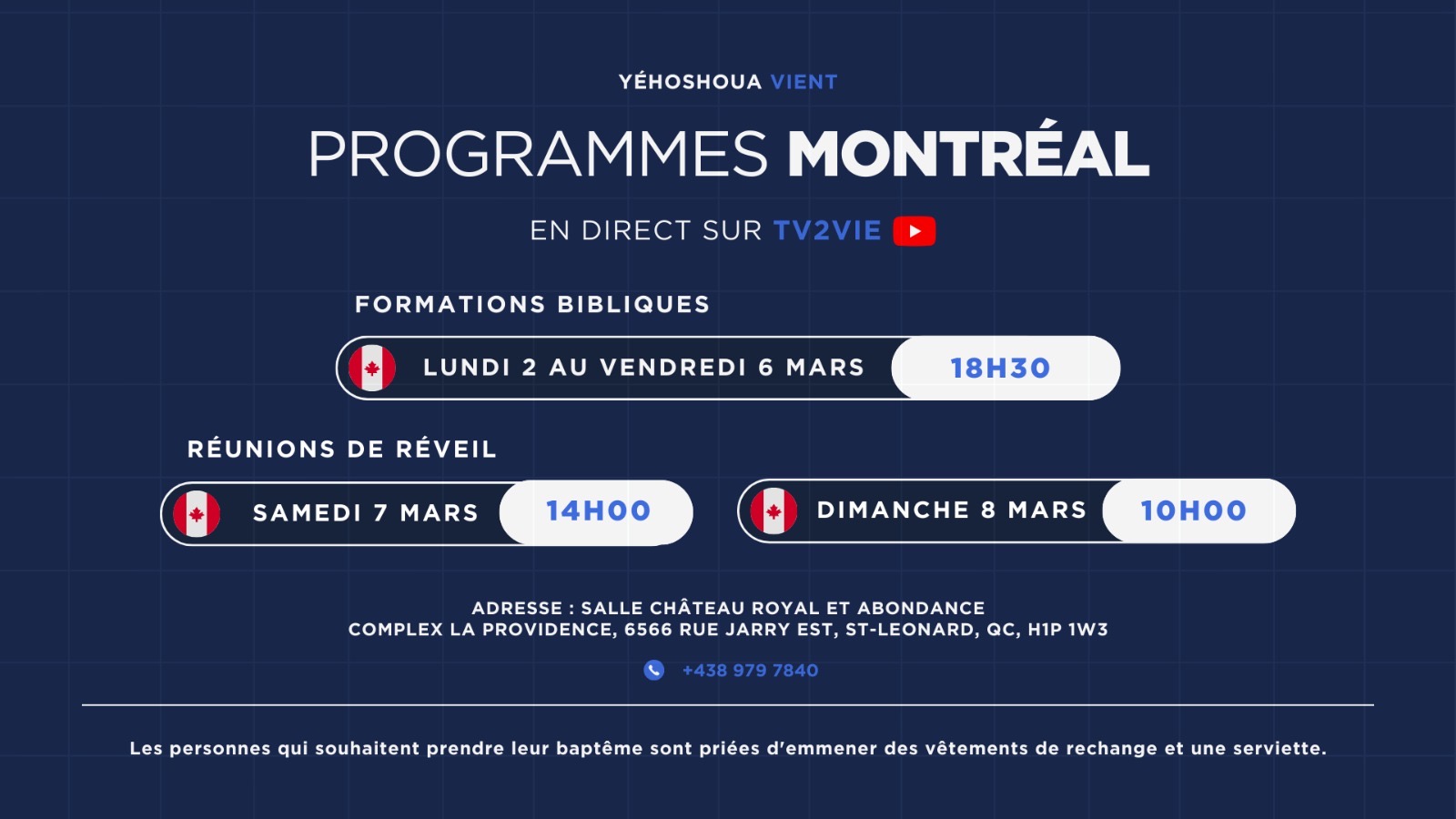 PROGRAMME - MONTRÉAL