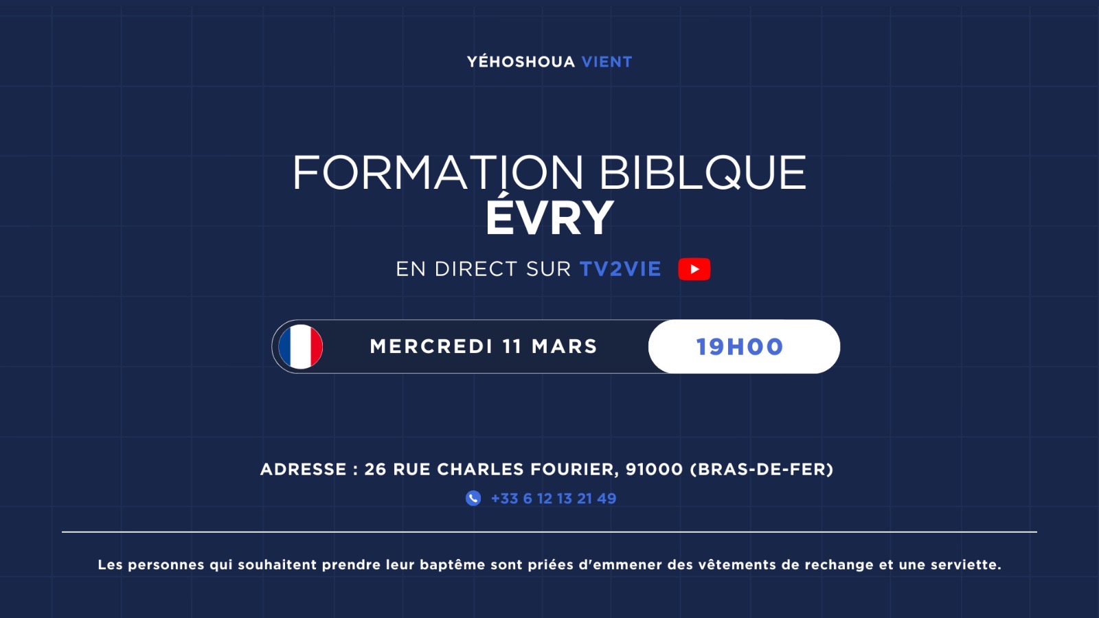 FORMATION BIBLIQUE - ÉVRY