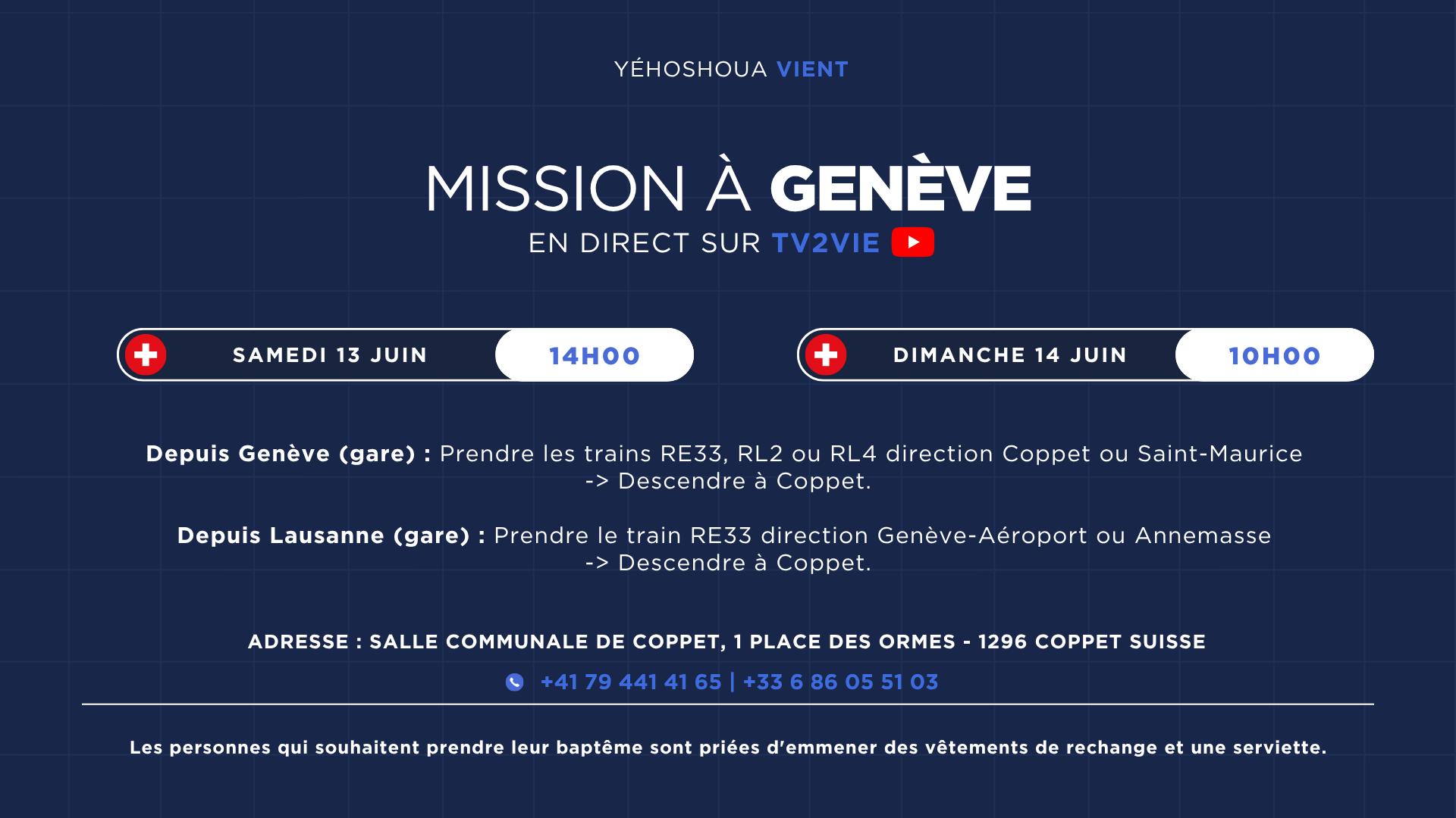 MISSION À GENÈVE