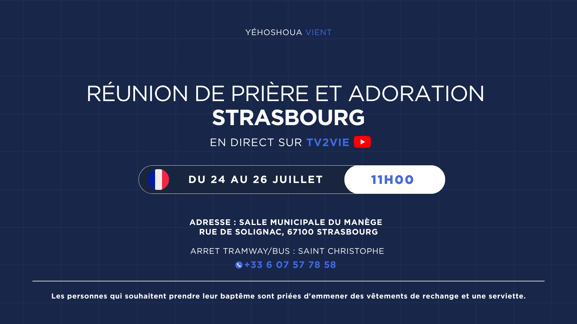 RÉUNION DE PRIÈRE ET ADORATION STRASBOURG