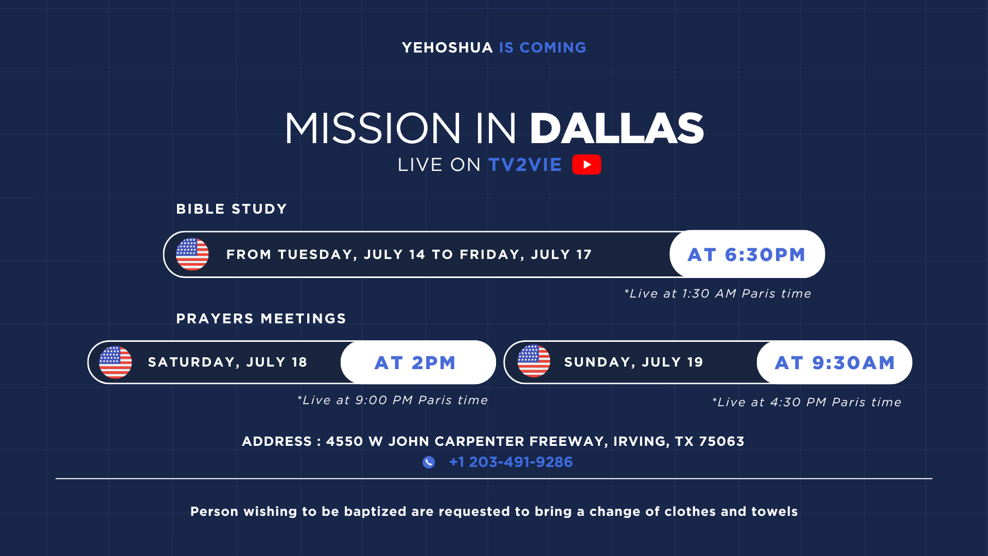 MISSION IN DALLAS
