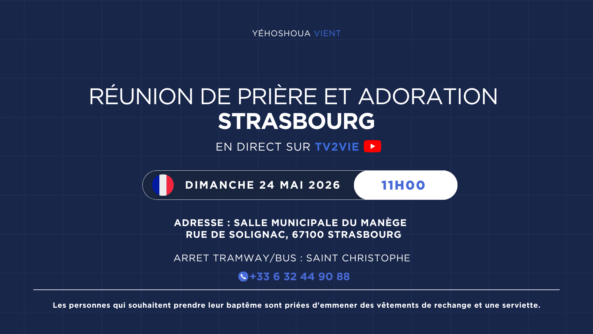 RÉUNION DE PRIÈRE ET ADORATION STRASBOURG